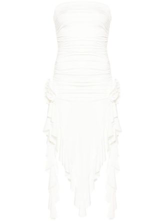 Nissa Abito midi senza spalline - Toni neutri