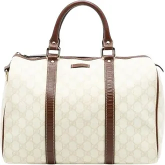 Gucci Pre-owned Handbags, female, White, Size: ONE SIZE Pre-owned Vintage Travel Bag