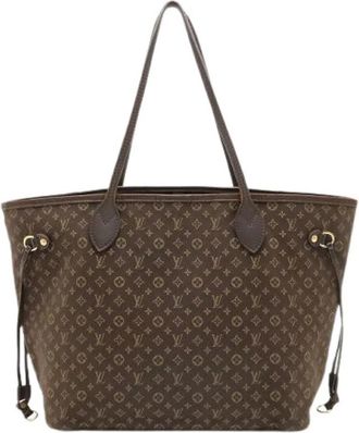 Louis Vuitton Pre-owned Neverfull Monogram Idylle Tote Bag - Dames - Vintage Shopper - Bruin - ONE Size - Leer - Vintage