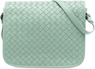 Bottega Veneta 2012-2025 Nappa Intrecciato Flap crossbody bag - Verde
