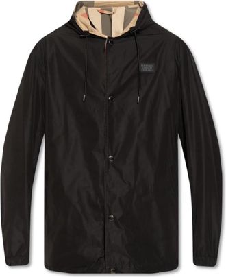 Burberry Elmhurst Reversible Jacket - Heren - Zomerjassen - Zwart - L - Jassen