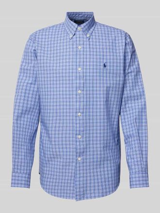 Polo Ralph Lauren Custom Fit Freizeithemd mit Button-Down-Kragen in Royal, Gr&ouml;&szlig;e M