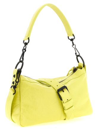Balenciaga Lambskin Leather Shoulder Bag - Yellow