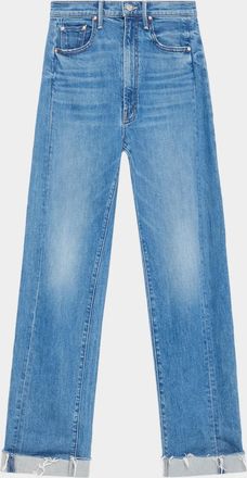 Mother The Half-Pipe Flood Cuff High-Rise Jeans