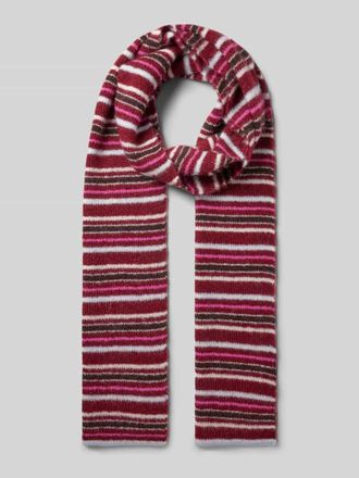 Oh April Schal mit Woll-Anteil in Strick-Optik Modell Beau in Dunkelrot, Gr&ouml;&szlig;e 1