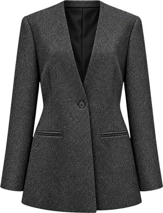 Meimeij Blazer M6Iae2 - - Jackets - Donna - Grigio - S