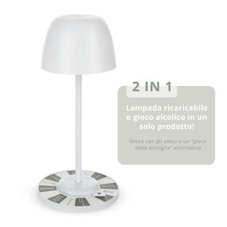 KASANOVA Lampada da tavolo touch con gioco alcolico 28 cm