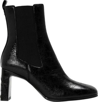 Diesel Giove leren Chelsea-laarzen voor dames (Zwart)
