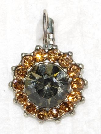 Mariana Womens Vintage Lace Earrings In Amber / Topaz