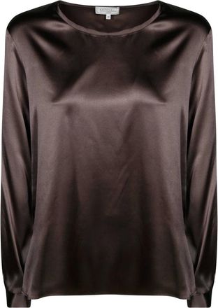 Antonelli Dames, Blouses & Shirts, Bruin, Maat: S Zijde