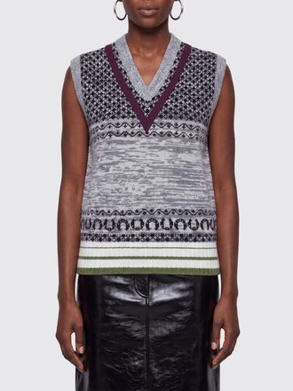 Dries Van Noten Wool and Cashmere Jacquard Knit Waistcoat