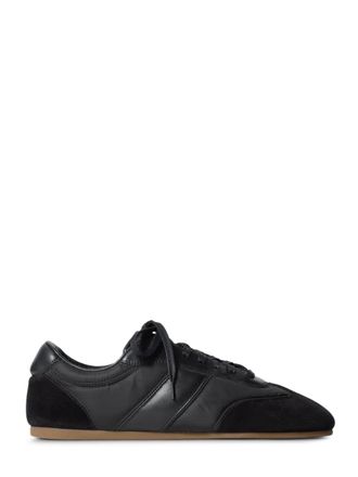 Christophe Lemaire Luxe Black Sneakers with Smooth