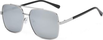 Generic Retro Polarized Sunglasses for Men - Anti-Glare Driving Sunglasses with Double Beam Skeleton for Travel and Fishing