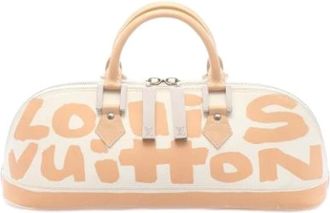 Louis Vuitton Pre-owned Vintage Handtas - Dames - Vintage Handtas - Beige - ONE Size - Leer - Vintage