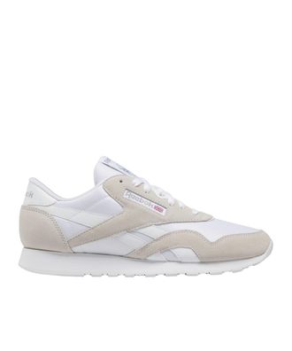 Reebok Men Classic Nylon Sneaker, FTWR White/FTWR White/FTWR White, 2.5