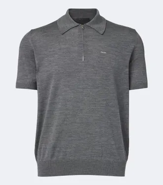 Prada Pullover polo in lana vergine