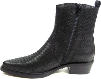 Mjus Schoenen, Dames, Zwart, 38 EU, Leer, L89209.201.6002 Enkellaarsjes