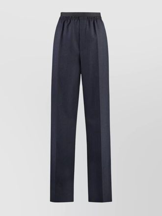Bottega Veneta striped wool wide-leg trousers