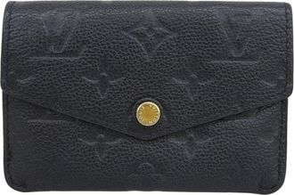 Louis Vuitton Black Noir Leather Coin Purse/Coin Case (Pre-Owned)