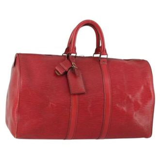 Louis Vuitton Pre-owned Weekend Bags, female, Red, Size: ONE SIZE Pre-owned Weekend Bag