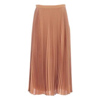Max Mara Pliss&eacute; Midi Skirt - female - Max Mara Studio - Midi Skirts - Beige - S - Skirts
