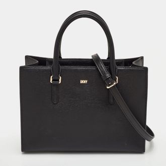 DKNY Dkny Bryant Black Leather Shopper Tote