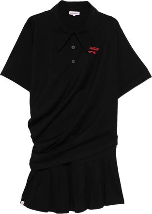 Charles Jeffrey Loverboy Topsy Turvy polo dress - Black