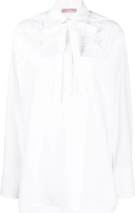 Valentino Garavani Flower Embroidered Shirt