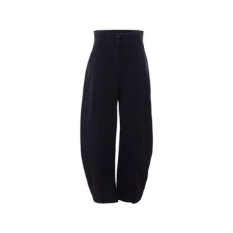 Pinko Pinko - Tignanello Broek - Dames - Broeken - Blauw - Maat: L Katoen