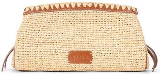 Staud Maude Convertible Raffia Clutch in Natural/tan at Nordstrom