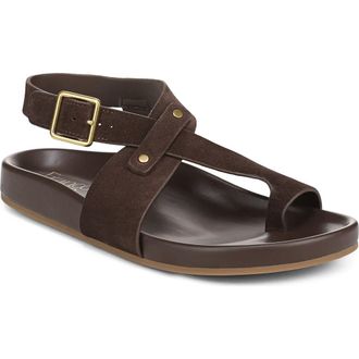 Franco Sarto Blair Ankle Strap Platform Sandal in Umber Brown at Nordstrom, Size 8.5