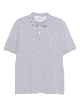 Brunello Cucinelli Katoenen poloshirt met Brunello Cucinelli-logo