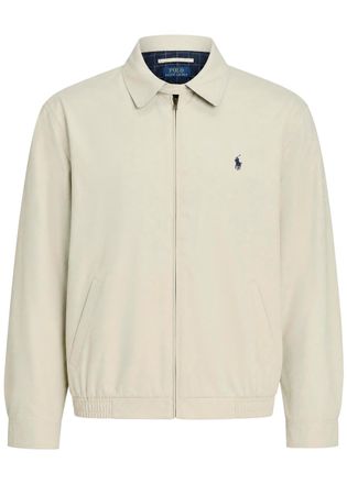 Polo Ralph Lauren Logo-embroidered Shell Windbreaker Jacket - Stone - XL