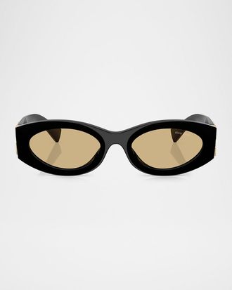 Miu Miu MU 11WS Acetate Oval Sunglasses