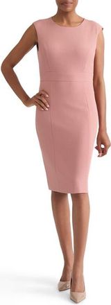 Kasper Seamed Sheath Dress in Tearose at Nordstrom, Size 14