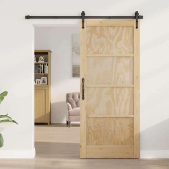 vidaXL Vidaxl - Puerta Interior Marr&oacute;n 86 X 198.5 Cm Madera Contrachapada