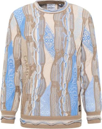 Carlo Colucci Heren, Truien, Veelkleurig, Maat: 2XL Katoen