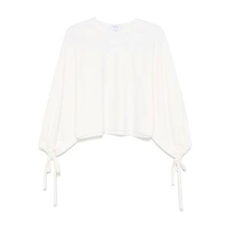 Max Mara Blouses, female, White, M, Max Mara T-shirts and Polos White