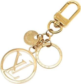 Louis Vuitton Pre-owned Accessories, female, Yellow, Size: ONE SIZE Pre-owned Metal Key Chain