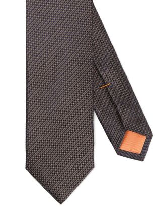 Monti Krawatte MONTI, Herren, braun, Seide, Basic, Krawatten Krawatte, aus reiner Seide, Minimal-Muster, 6,5 cm breit