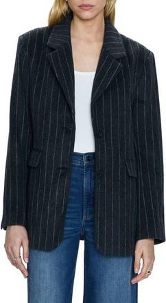 Pistola Denim Jane Wool Blend Blazer in Charcoal Chalk Strip at Nordstrom Rack, Size X-Small
