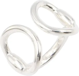Herm&egrave;s Silver Silver 925 Band Ring (Pre-Owned)