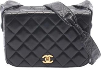 Chanel Borsa a spalla Matelass&eacute; in pelle di agnello Pre-owned - - Pre-owned - Donna - Nero - ONE SIZE