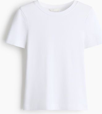 H&M T-Shirt aus Baumwolle - Weiss