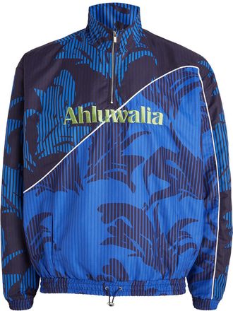 Ahluwalia Studio Leaf Print Half-Zip Jacket Size XS