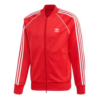 adidas originals Mens SST Track Jacket in Red FM3809