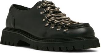 Steve Madden Campello Leather Moc Toe Oxford in Black Leather at Nordstrom, Size 11.5