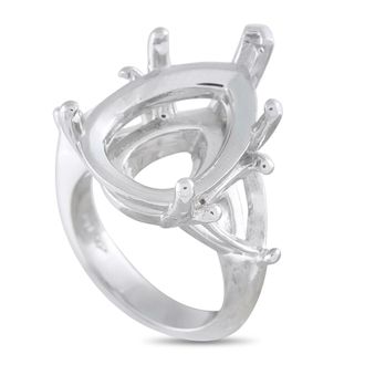 Luxury Bazaar Platinum Pear-Shape Mounting Ring MF17-082026