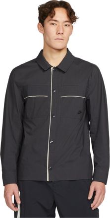 Nike Sportswear Style Essentials Woven Button-Up Top Black DM6640-045