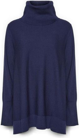 Elena Miro Viscose Turtleneck Sweater - Dames - Coltruien - Blauw - M - Polyester - Truien & Vesten